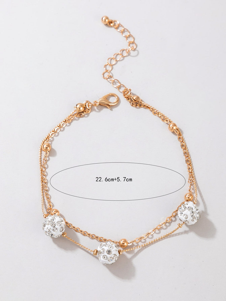 CRYSTAL Fireball Anklet