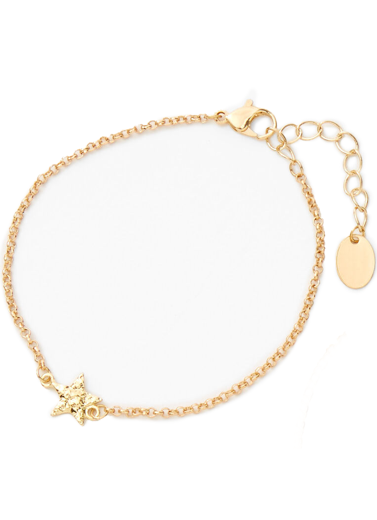 STAR Brushed Gold Bracelet