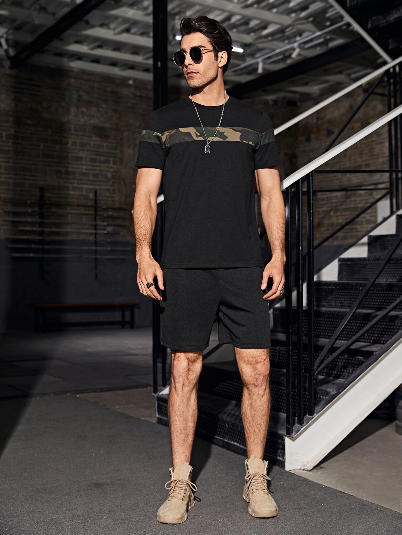 BENNING Camo Striped Tee