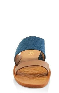 SELENA Denim Slide Sandals