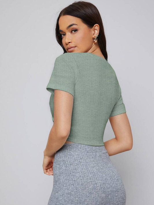 BAMBI Ribbed Crop Top