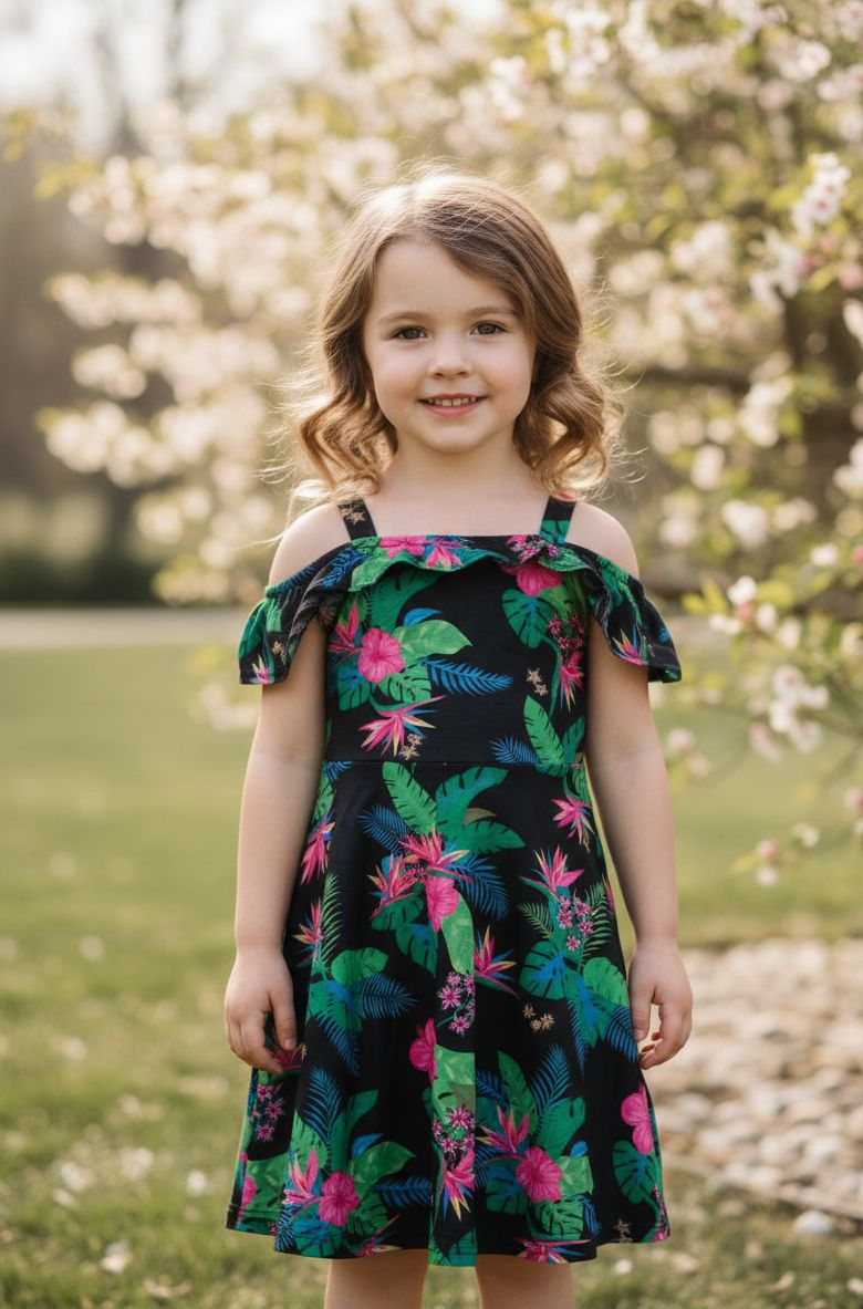 BRYNN Girls Off The Shoulder Dress