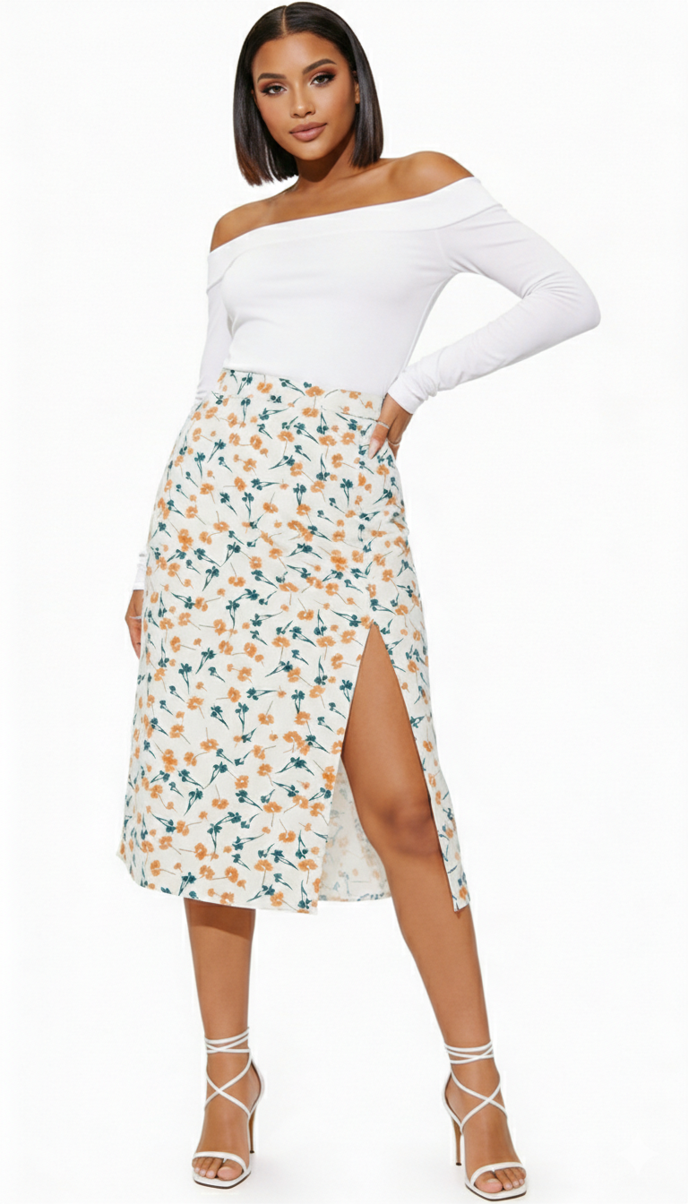 CINDY Floral Skirt