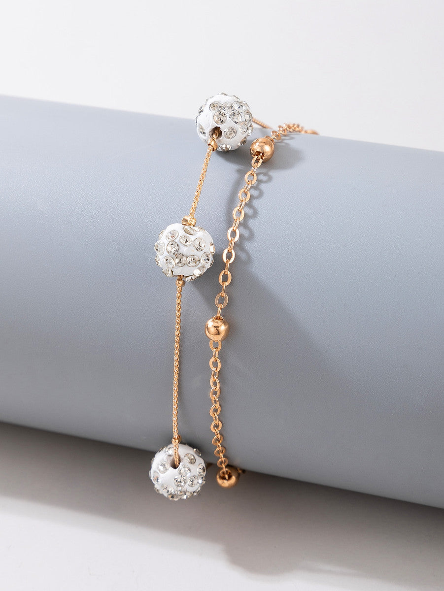 CRYSTAL Fireball Anklet