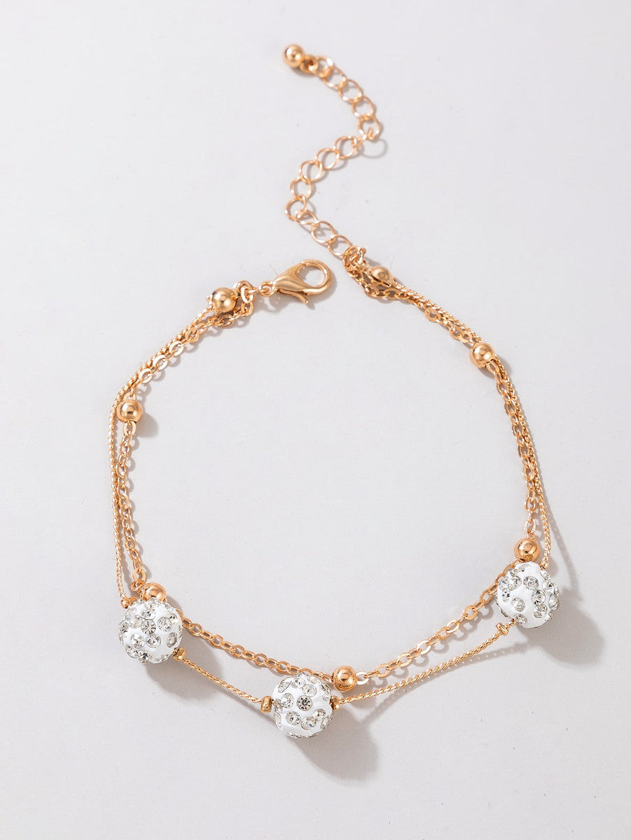 CRYSTAL Fireball Anklet