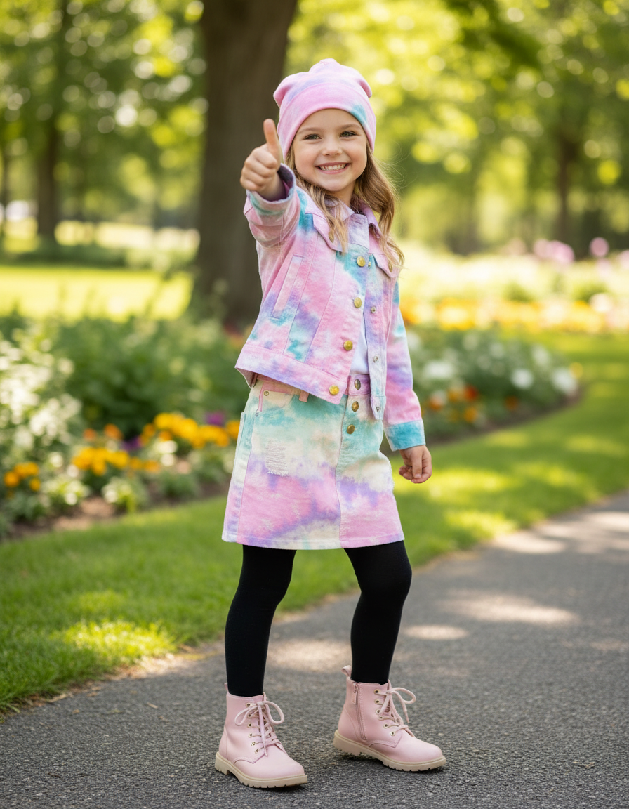 ISIS Girls Tie-Dye Skirt Set