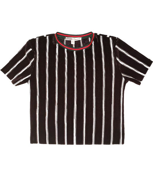 SAMMIE Striped Varsity Tee