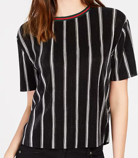 SAMMIE Striped Varsity Tee