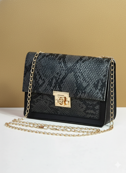 SHAY Snakeskin Bag