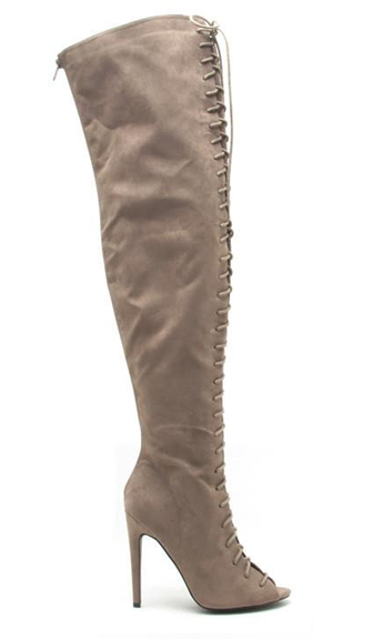 CHANTE Over The Knee Lace Up Boots