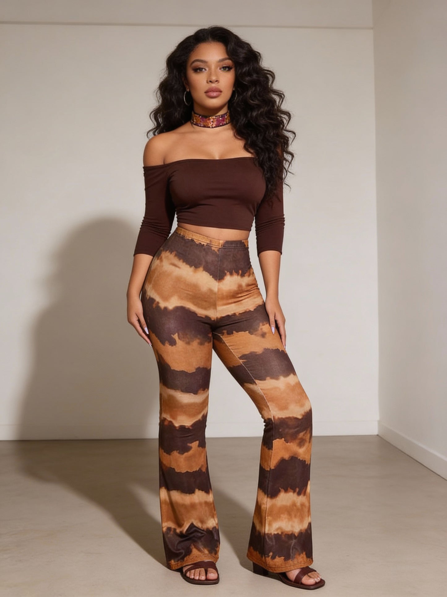 KERRI Tie Dye Flare Pants