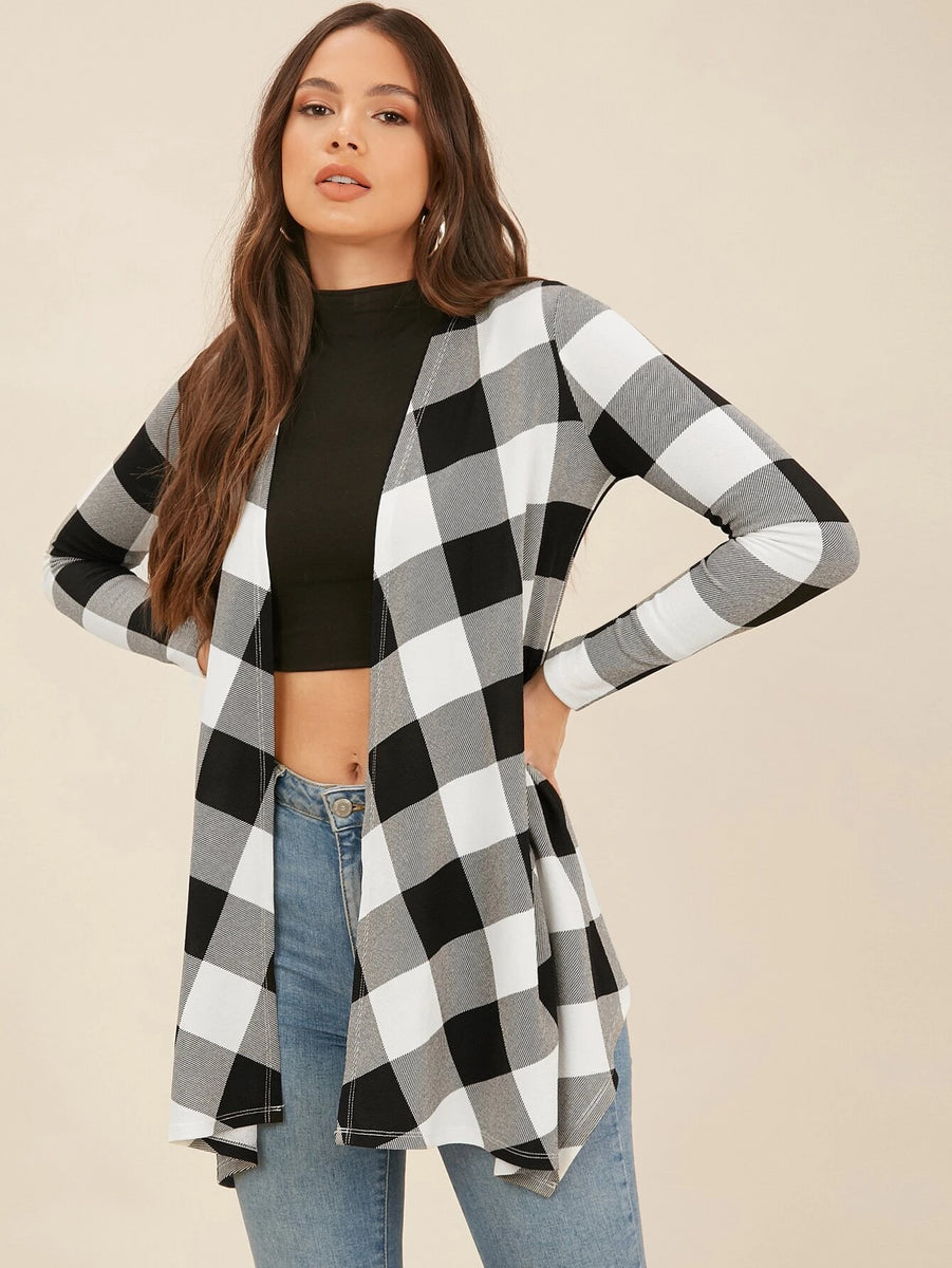 MARIANA Plaid Cardigan