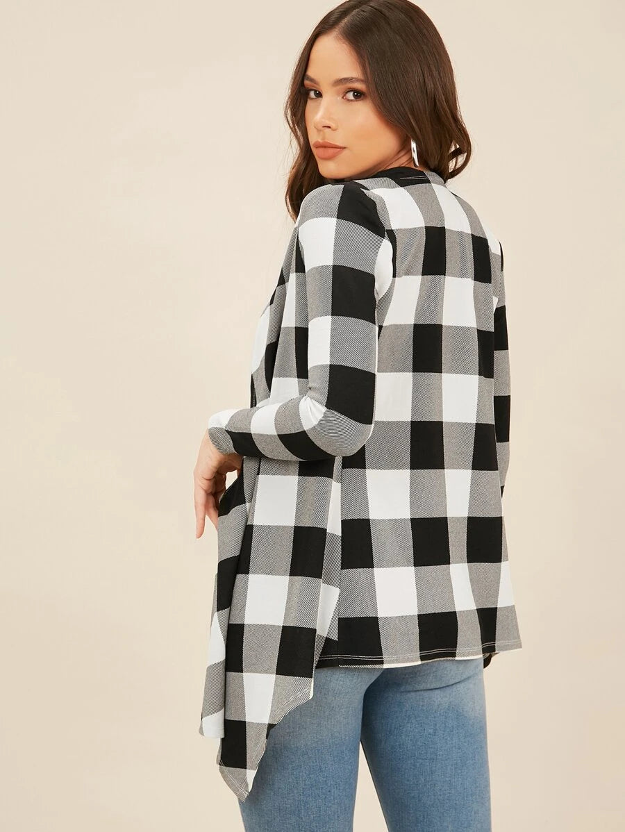 MARIANA Plaid Cardigan