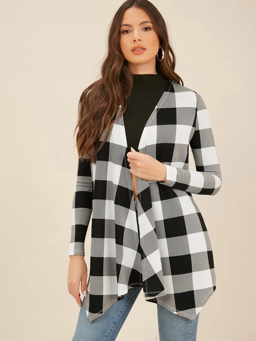 MARIANA Plaid Cardigan